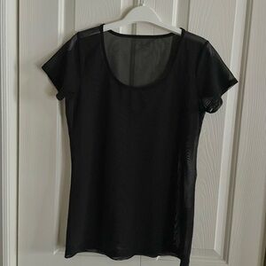 Black Sheer Women's Top